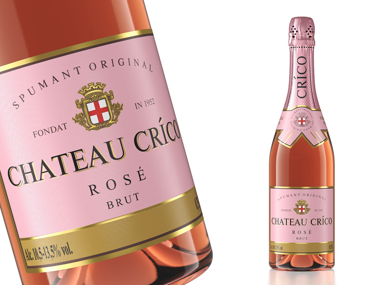 Вино игристое розовое брют «CHATEAU CRICO»